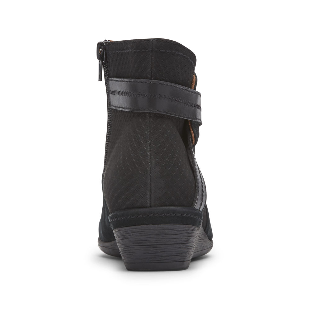 Rockport Booties Damen Schwarz - Cobb Hill Devyn - VTKSLW780